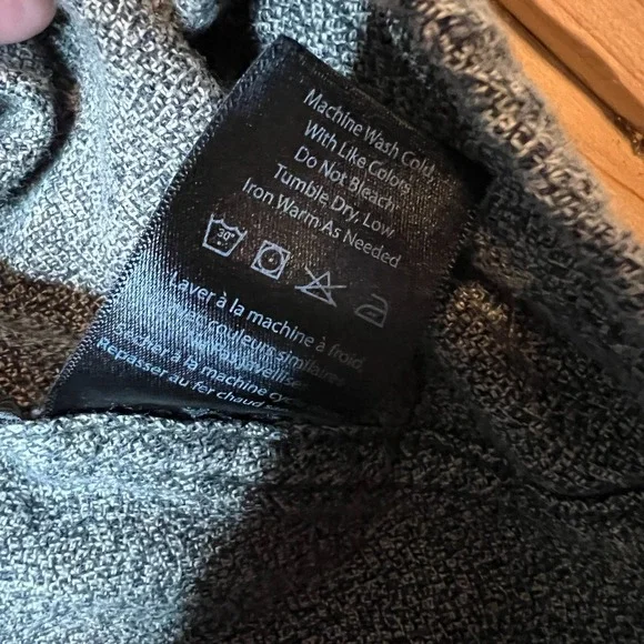 Obey Gray Button Up Shirt M Men's Long Sleeve Textured Twill Workwear Streetwear - Picture 6 of 8